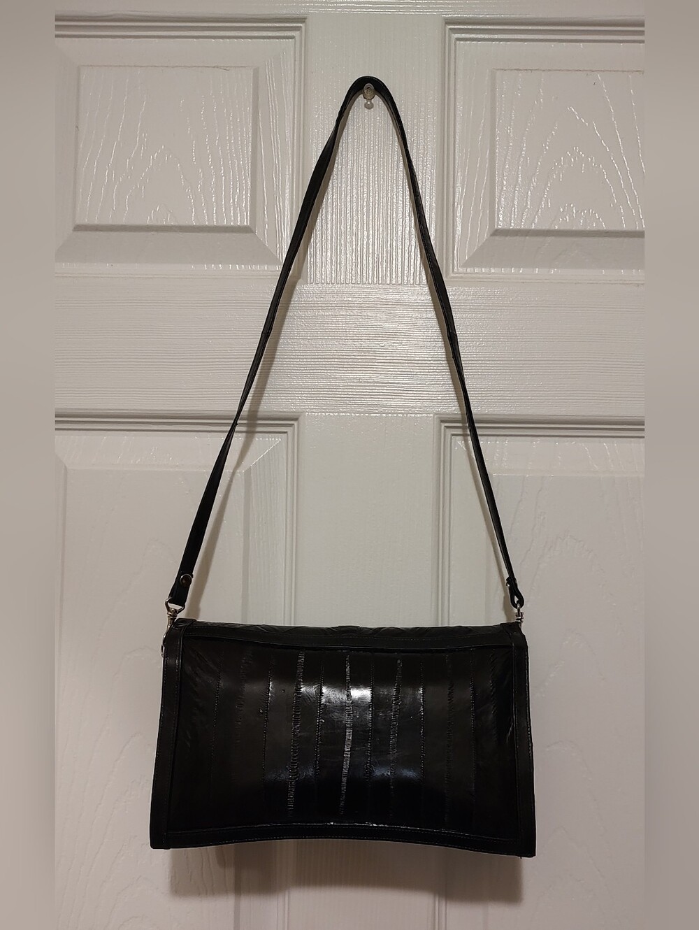 Black Patent Leather Shoulder Bag